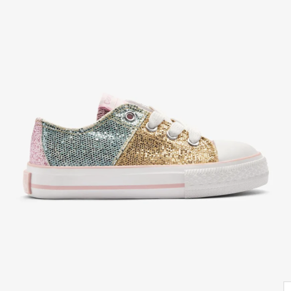 ZAPATILLAS BAJAS GLITTER PATCHWORK