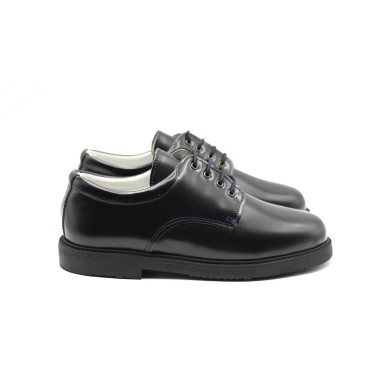 Blucher colegial cordones marino