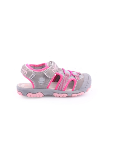 Sandalia deportiva gris y rosa