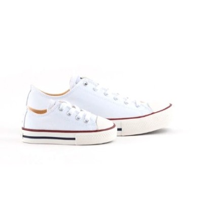 Zapatilla Victoria basket lona cordones