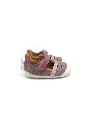 Sandalia bebé primeros pasos rosa