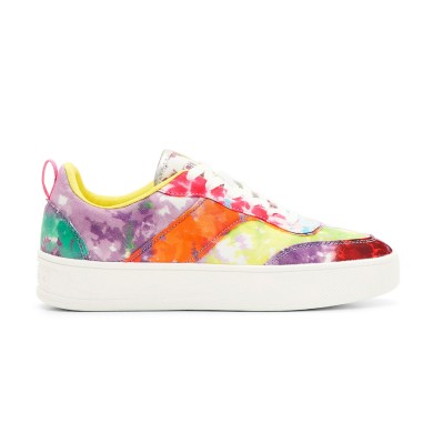 Zapatilla sneaker plataforma patch acuarela