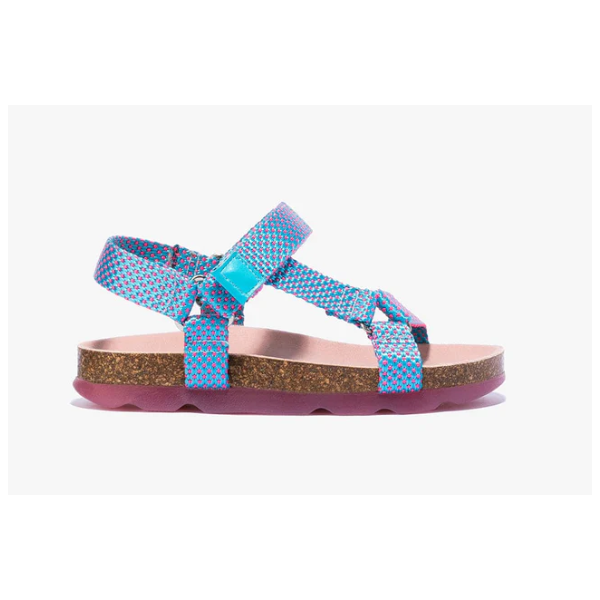 Sandalias niña Bio turquesa fucsia