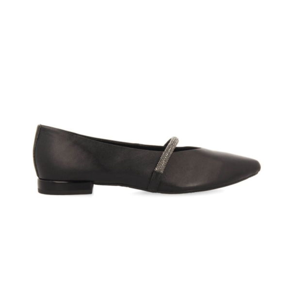 Bailarina negra con tira con strass